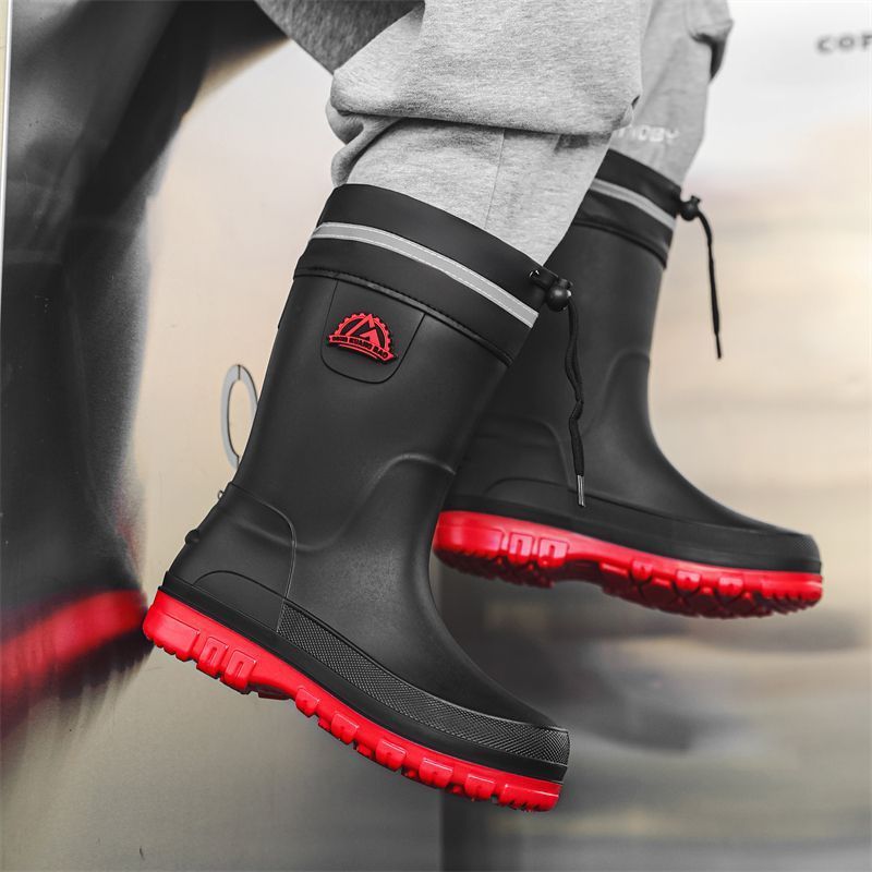 Men's Fashionable Outdoor Middle Tube Non-slip Rain Boots