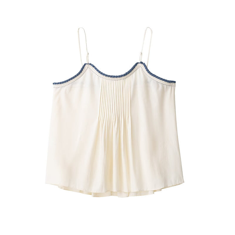 Spring New European And American Sexy Design Sense Niche Versatile Women's Vest Tank Top