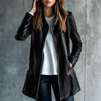 Women's Leather Jacket Elegant High-grade Versatile Casual