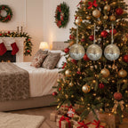 4PCS Set Christmas Hanging Ball Ornaments Wooden Tree Decorations Festive Holiday Party Decor Xmas Tree Accessories FBA Shipment - The Premium