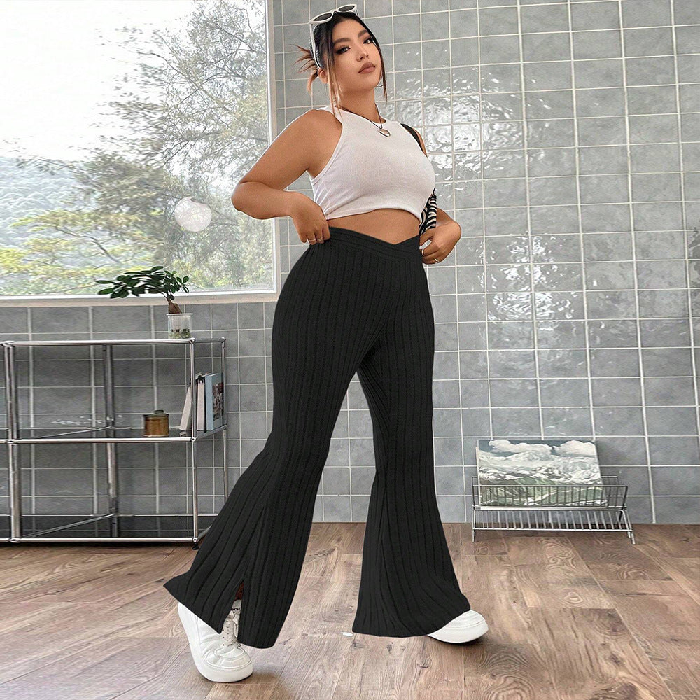 Simple Fashionable Casual Draping Leg-slimming Wide-leg Pants