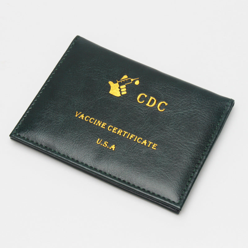 CDC Vaccination Protective Sleeve Card Holder