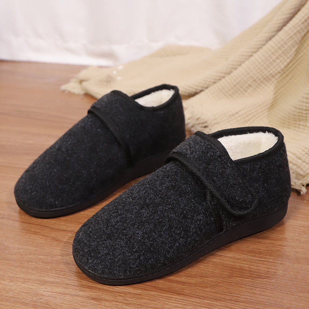 New Cotton Slippers Bag Heel Men's Winter Home Indoor Platform Warm