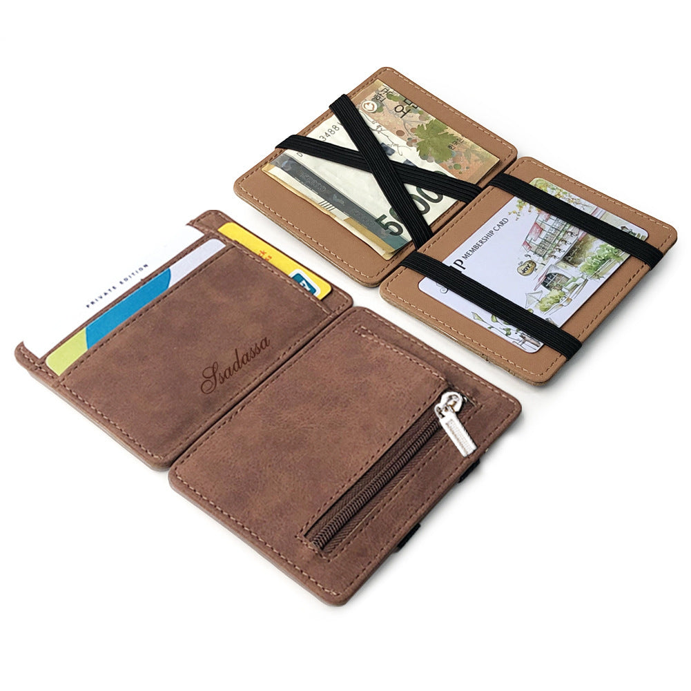 Korean Style All-match Creative Style Matte Leather Magic Wallet