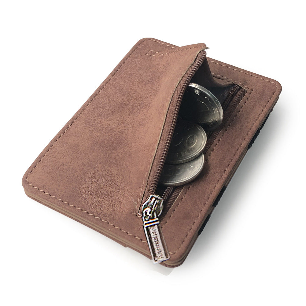Korean Style All-match Creative Style Matte Leather Magic Wallet