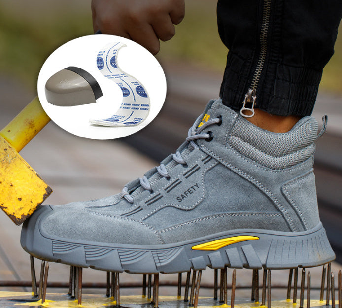 Men's Winter Plus Velvet Cotton Shoes High-top Mid-bang Velvet Warm-keeping And Cold-proof