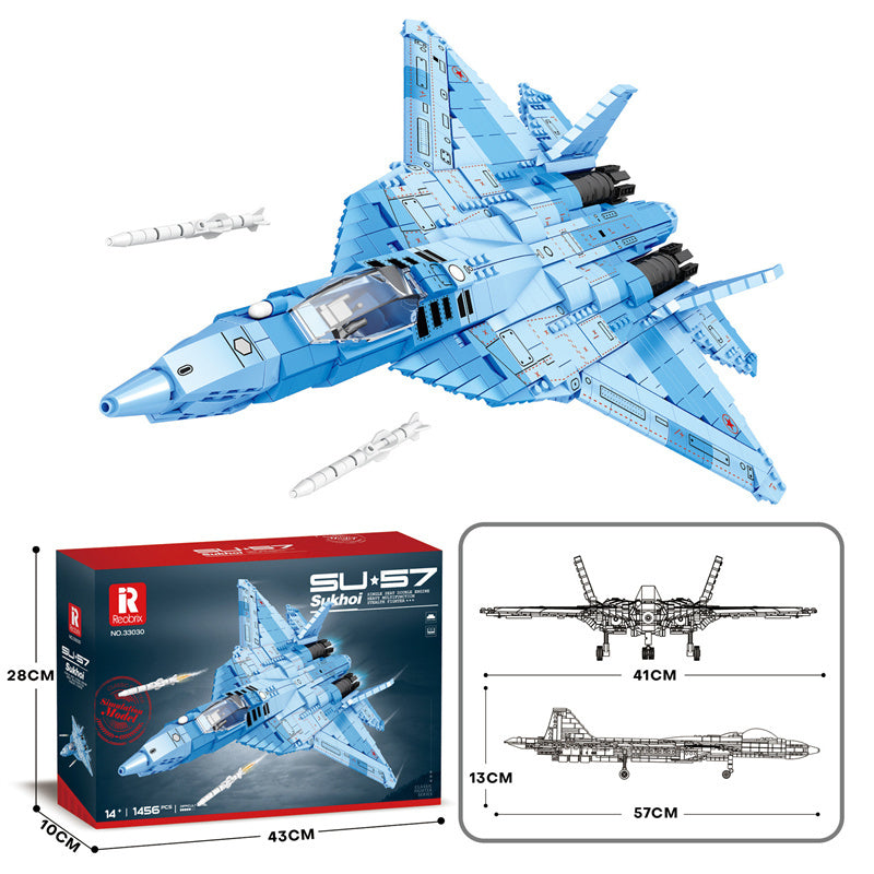 Military Building Blocks Fighter Puzzle Assembling Building Blocks