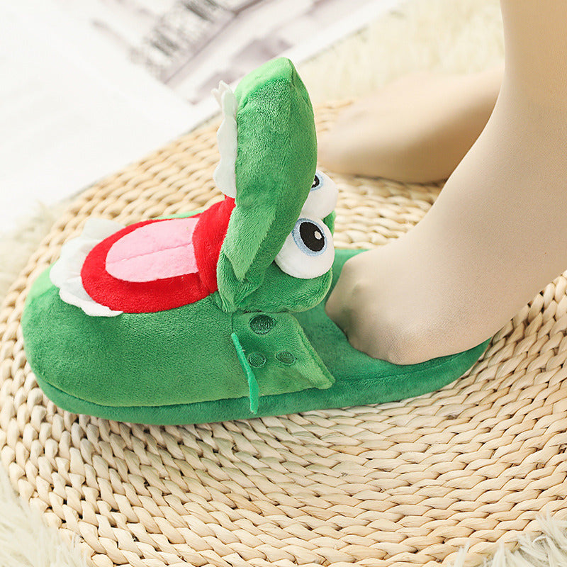 Animal Slippers Dancing Spoof Dinosaur Cotton Shoes Sand Carving
