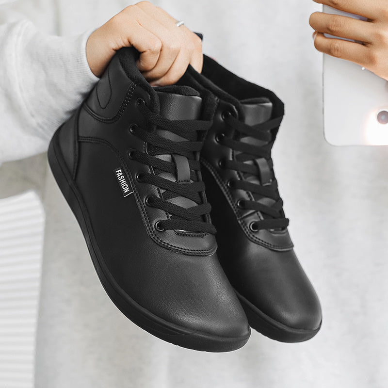 Cotton Shoes Fur Men's Thick Winter High-top