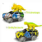 Children's Electric Assembled Track Racing Simulation Animal Tyrannosaurus Dinosaur Toy Puzzle Boy Gift
