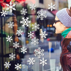 5 Sheets White Snowflake Static Sticker - The Premium