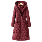 Down Cotton Coat Women's Mid-length Jacket