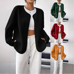 Fashion Casual Solid Color Women's Cardigan Short Jacket