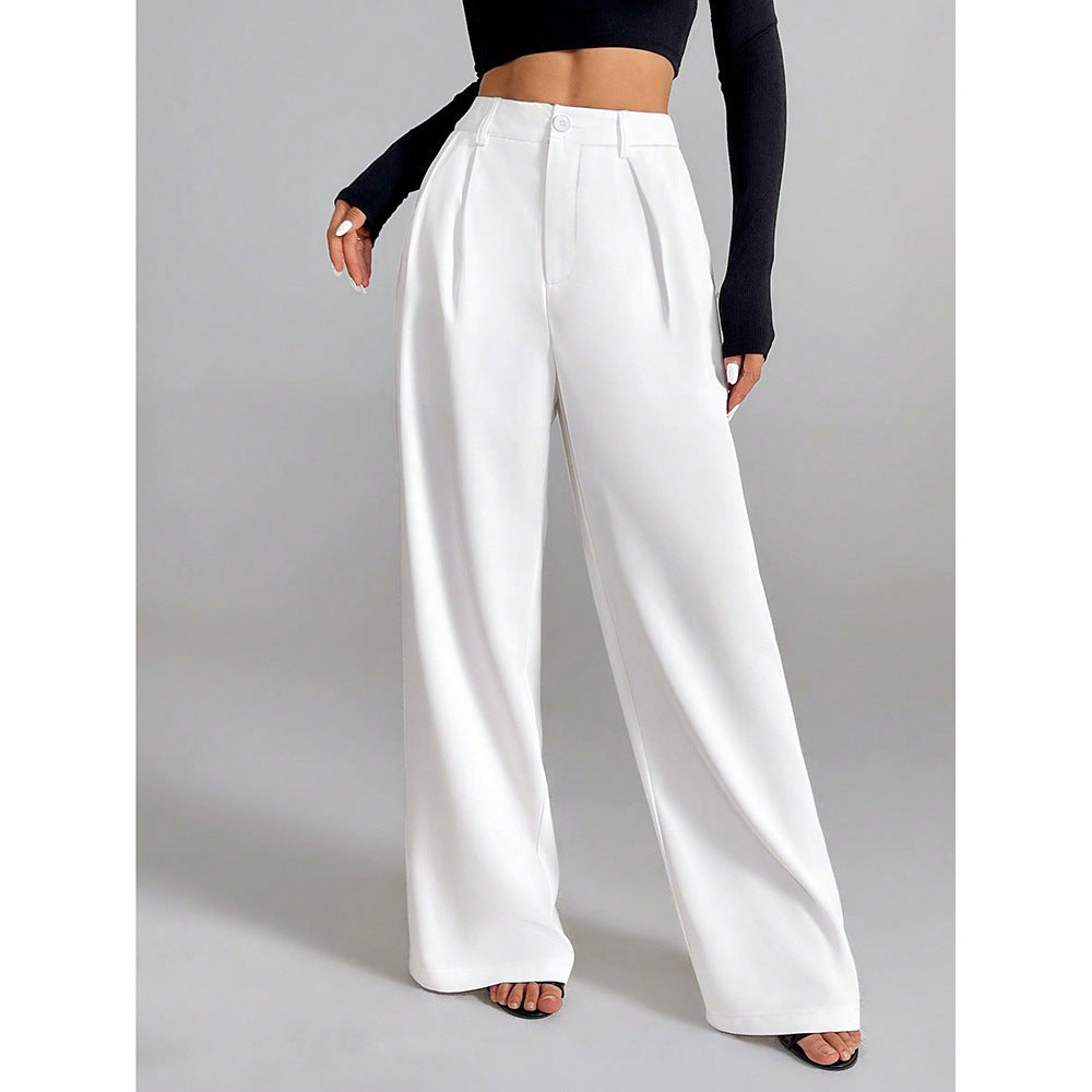 Women's New Versatile Straight-leg Loose Wide-leg Pants