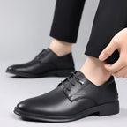 Men's Dress Shoes British Business Soft Leather Pointed Toe