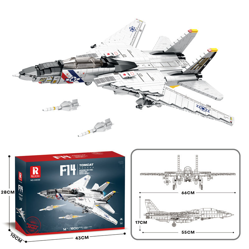 Military Building Blocks Fighter Puzzle Assembling Building Blocks