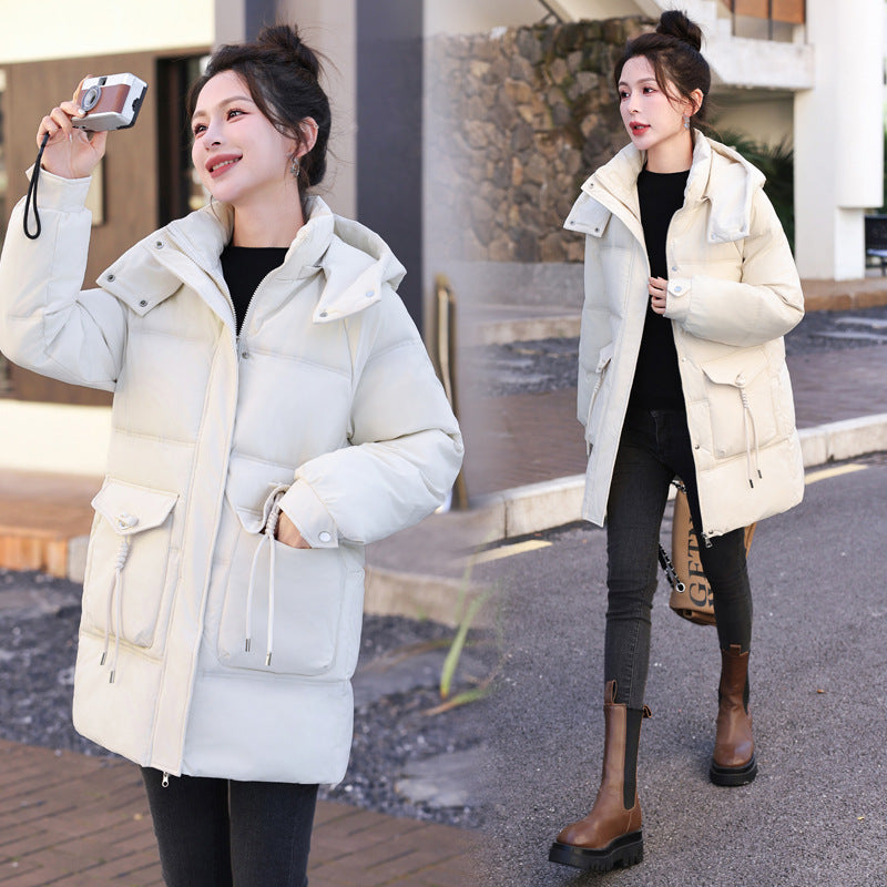 New Women's Winter Korean-style Cotton Coat Thick Mid-length