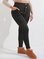 Plus-Size Thermal Yoga Pants