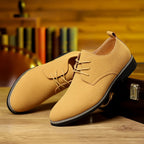 Large Size Men's Leather Shoes Casual Suede Leather Shoes