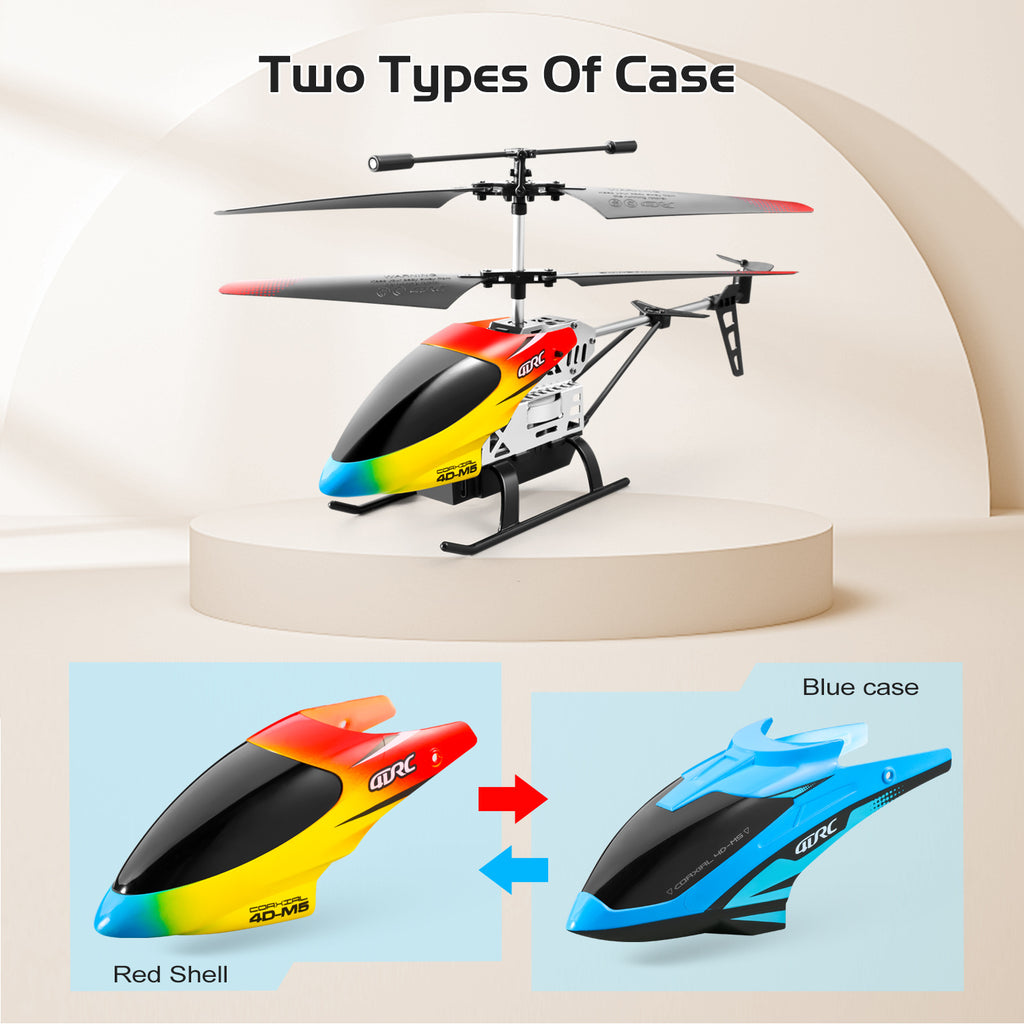 4DRC M5 RC Helicopter For Kids 3-12 And Beginners, Remote Control Helicopter With Altitude Hold, 2 Batteries With 30Mins Flight,Whole Alloy Toy.Logistics Is Randomly Sent By UPS,USPS,UNI.