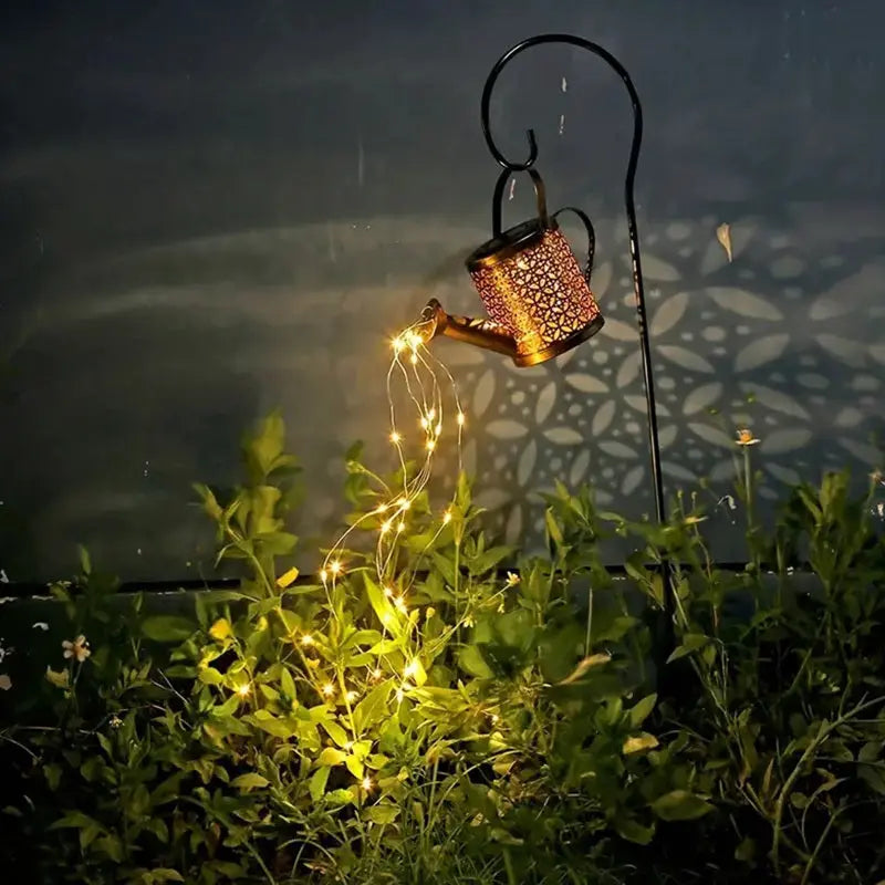 2PCS LED Watering Can Solar Light Strings, Solar Lights Outdoor Decorative Lamp, Solar Lantern Outd - The Premium