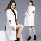Wool Double-sided Fleece Coat Embroidery Thickening