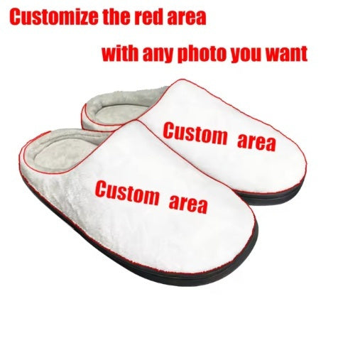 Pattern Printed Warm Cotton Slippers