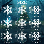 5 Sheets White Snowflake Static Sticker - The Premium