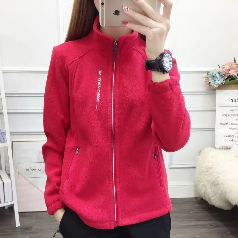 Autumn And Winter Women's Fleece Thickened Coat
