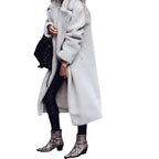 European And American Autumn And Winter Double-sided Lapel Woolen Coat For Women