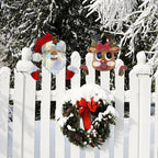 Garden Custom Santa Claus Design Christmas Fence Decoration Set - The Premium