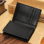 PU Leather Men's Plain Weave Business Card Bag