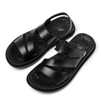 Men's Fashion Casual Outdoor Driving Dual-purpose Leather Beach Sandals