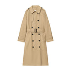 Women's Long Graceful And Fashionable Double Breasted Trench Coat