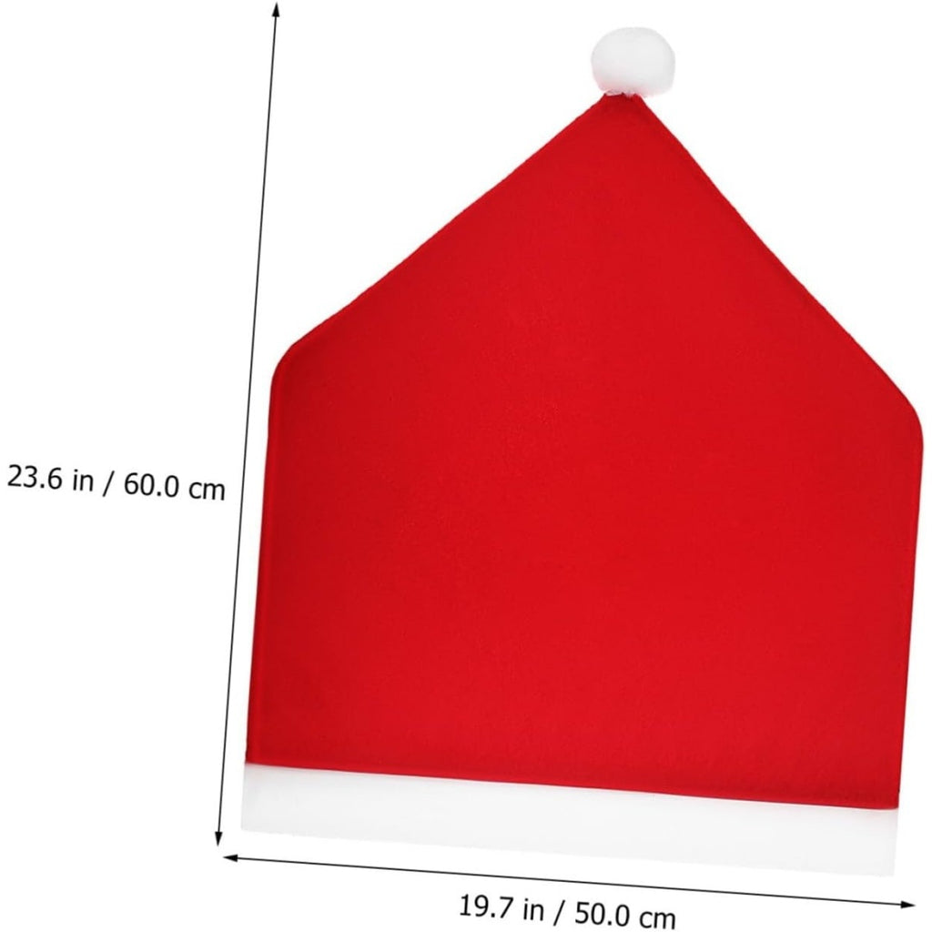 Christmas Chair Covers, Santa Claus Hat Slipcover Xmas Chair Back Cover For Christmas Din - The Premium