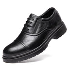 Genuine Leather Men's Leather Shoes Increased Casual Soft Bottom Super