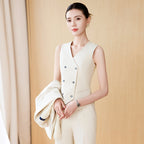 Slim-fit Design Anti-aging Vest Suit Outfit
