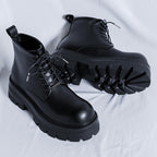 Black Working Wear Motorcycle Boots