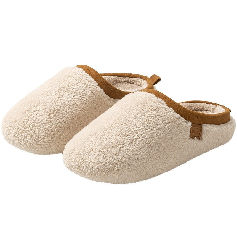 Home Indoor Non-slip Warm Velvet Cotton Slippers