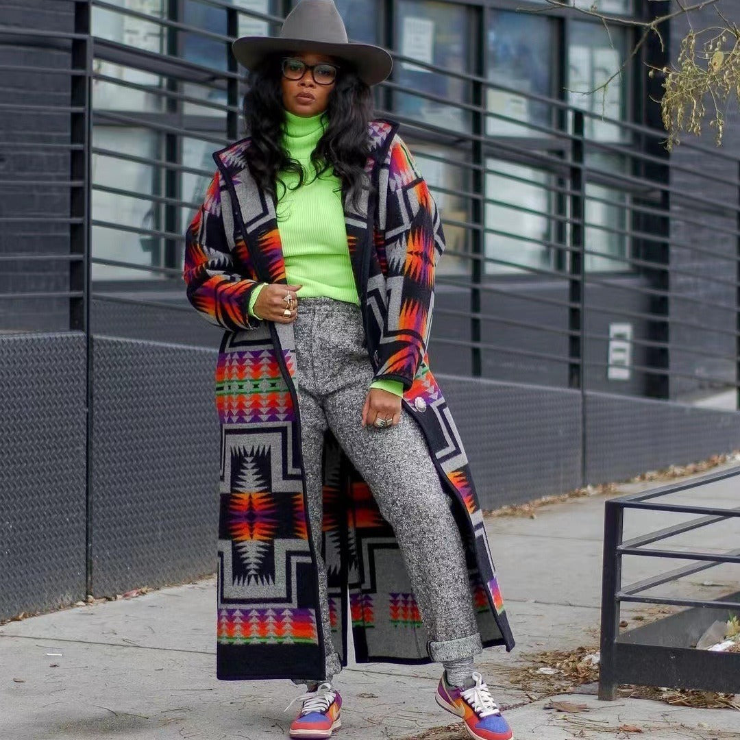 Women's Long Trench Coat Special-interest Design